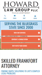Mobile Screenshot of howardlawgroup.com