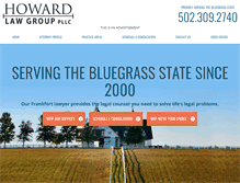 Tablet Screenshot of howardlawgroup.com
